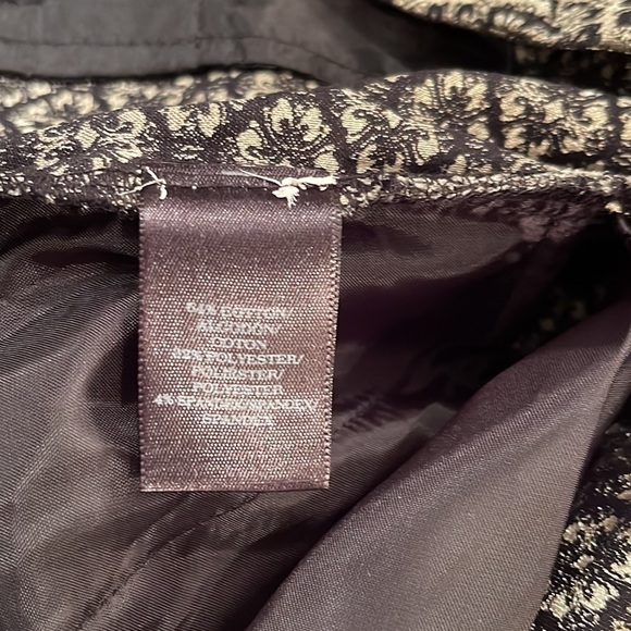Ann Taylor Gold Black Shimmer Pants - Picture 5 of 5